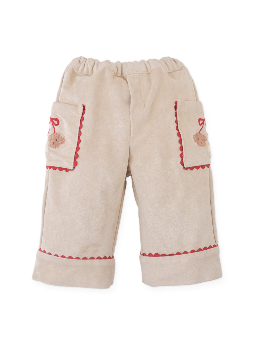 Gingersnaps Baby Nellie Straight Cut Pant Poodle Detail