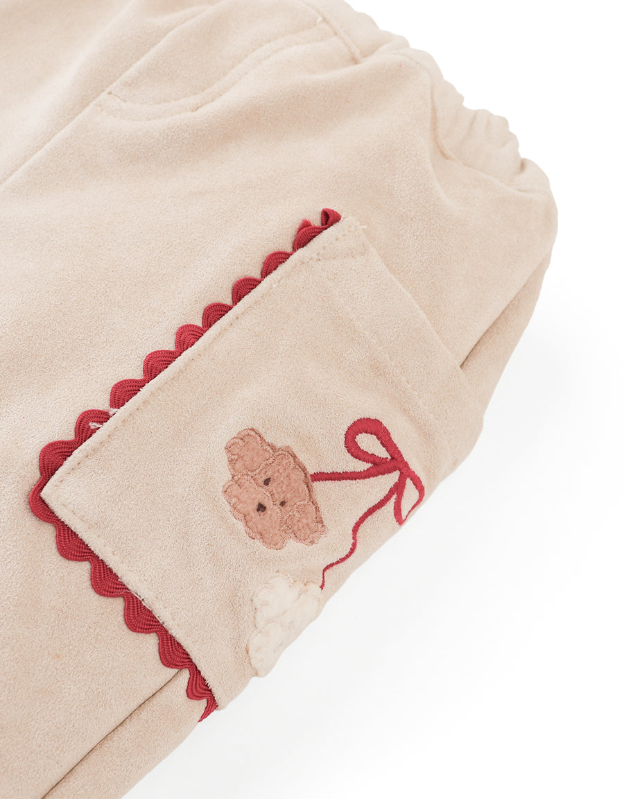 Gingersnaps Baby Nellie Straight Cut Pant Poodle Detail