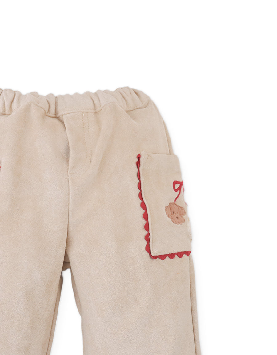 Gingersnaps Baby Nellie Straight Cut Pant Poodle Detail