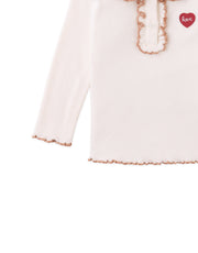 Gingersnaps Baby Geraldine Ribbled Tee with Collar Offwhite