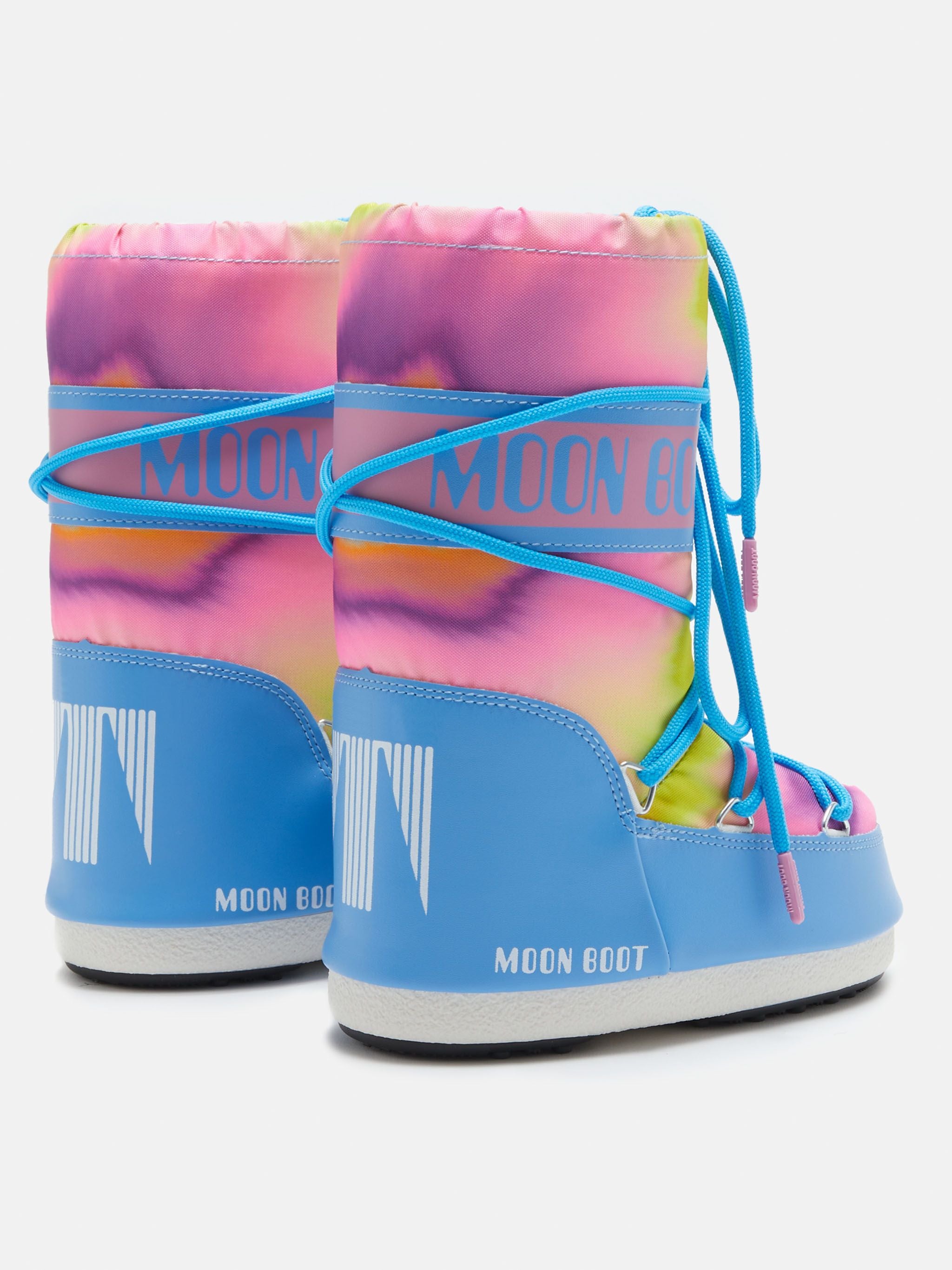 Moon Boot Icon Tie-Dye Blue Boots