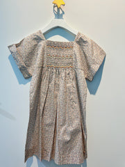 Bonpoint Paysanne Smocked Dress pink