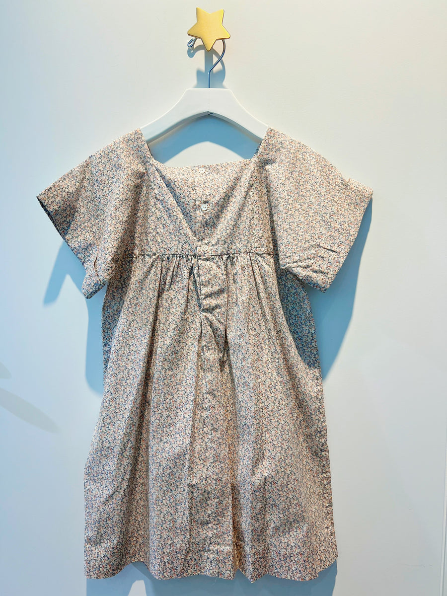 Bonpoint Paysanne Smocked Dress pink