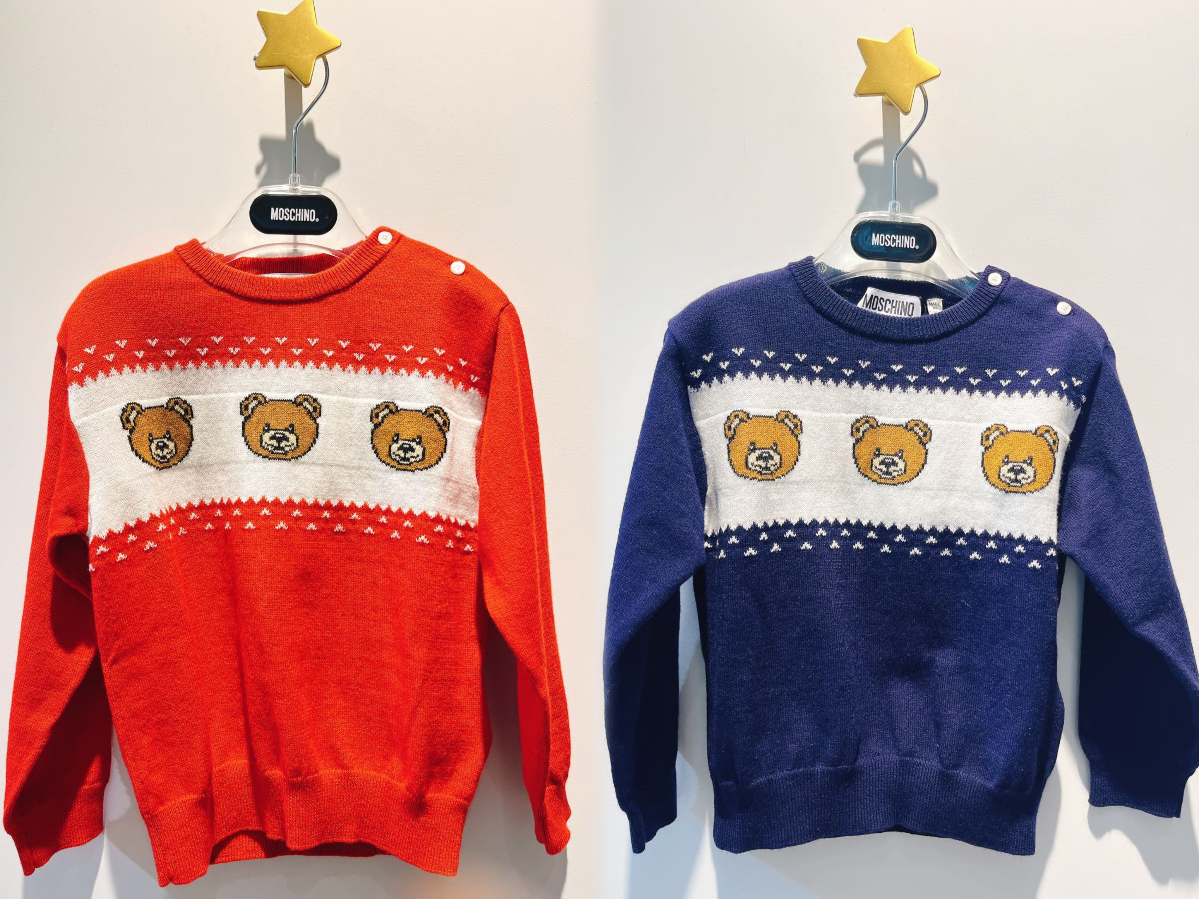 Moschino Baby Sweater With Bear Print