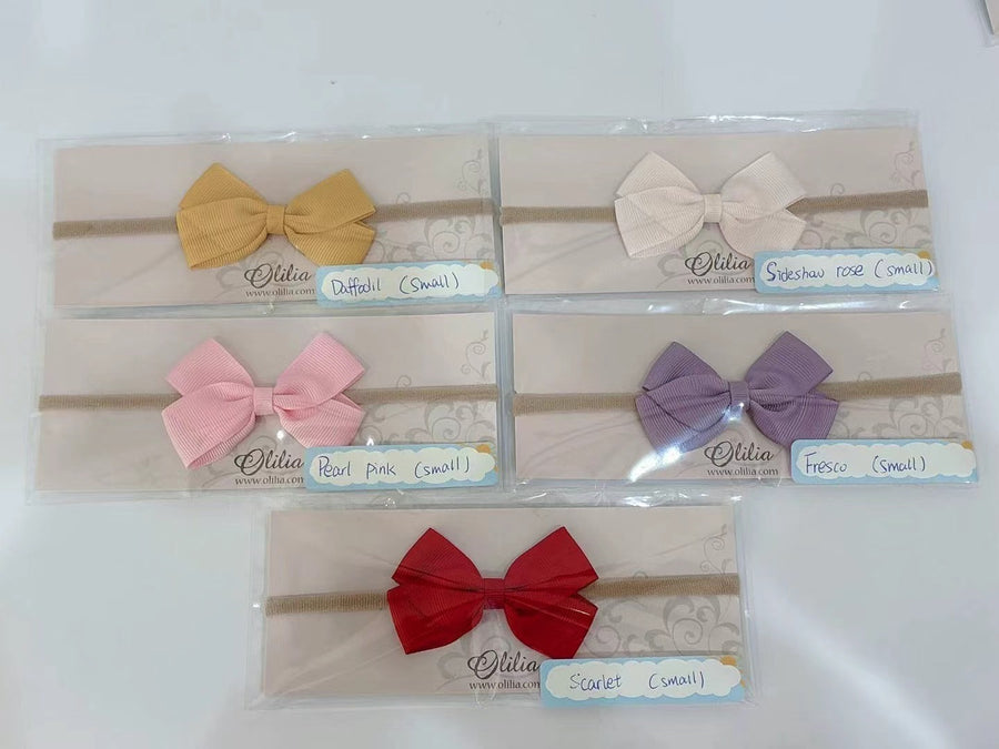 Olilia Designs Soft Hairband London Bow Small