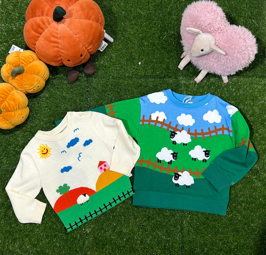 Stella McCartney Baby Farmyard Graphic Knitted Jumper