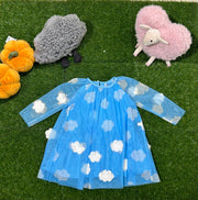 Stella McCartney Girls Blue Tulle Cloud Dress