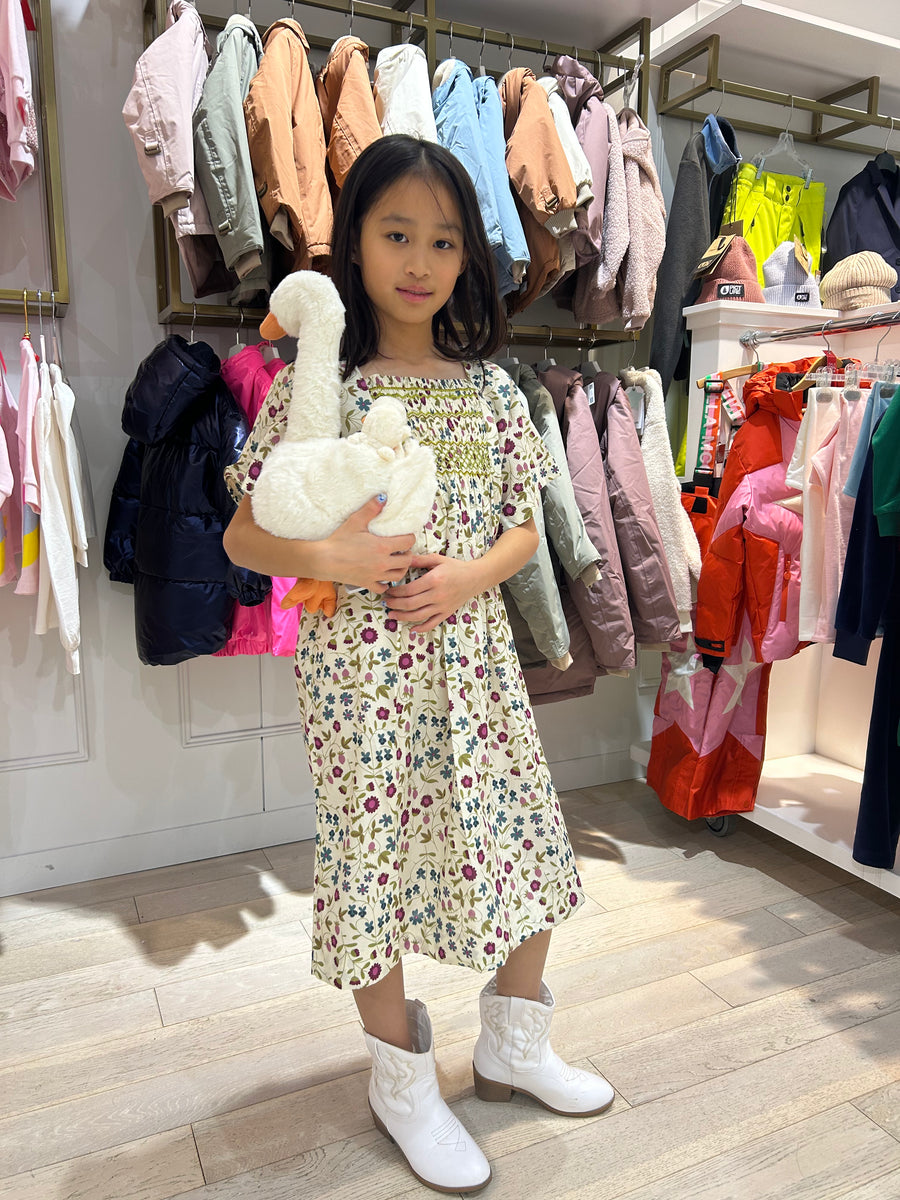 Bonpoint Liberty Smocked Paysanne Dress