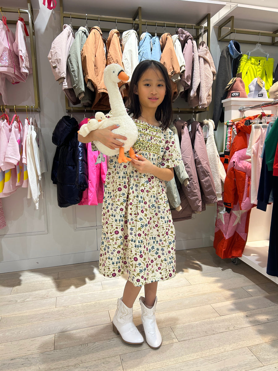 Bonpoint Liberty Smocked Paysanne Dress