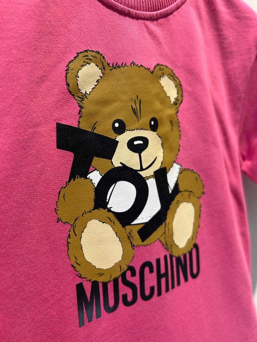 Moschino Girls Toy Bear Logo Print Dress