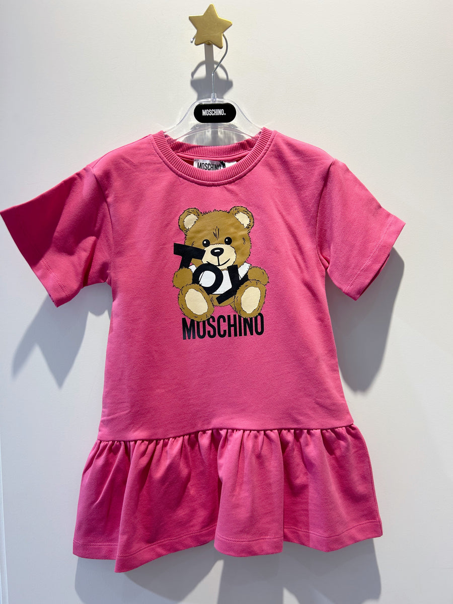Moschino Girls Toy Bear Logo Print Dress