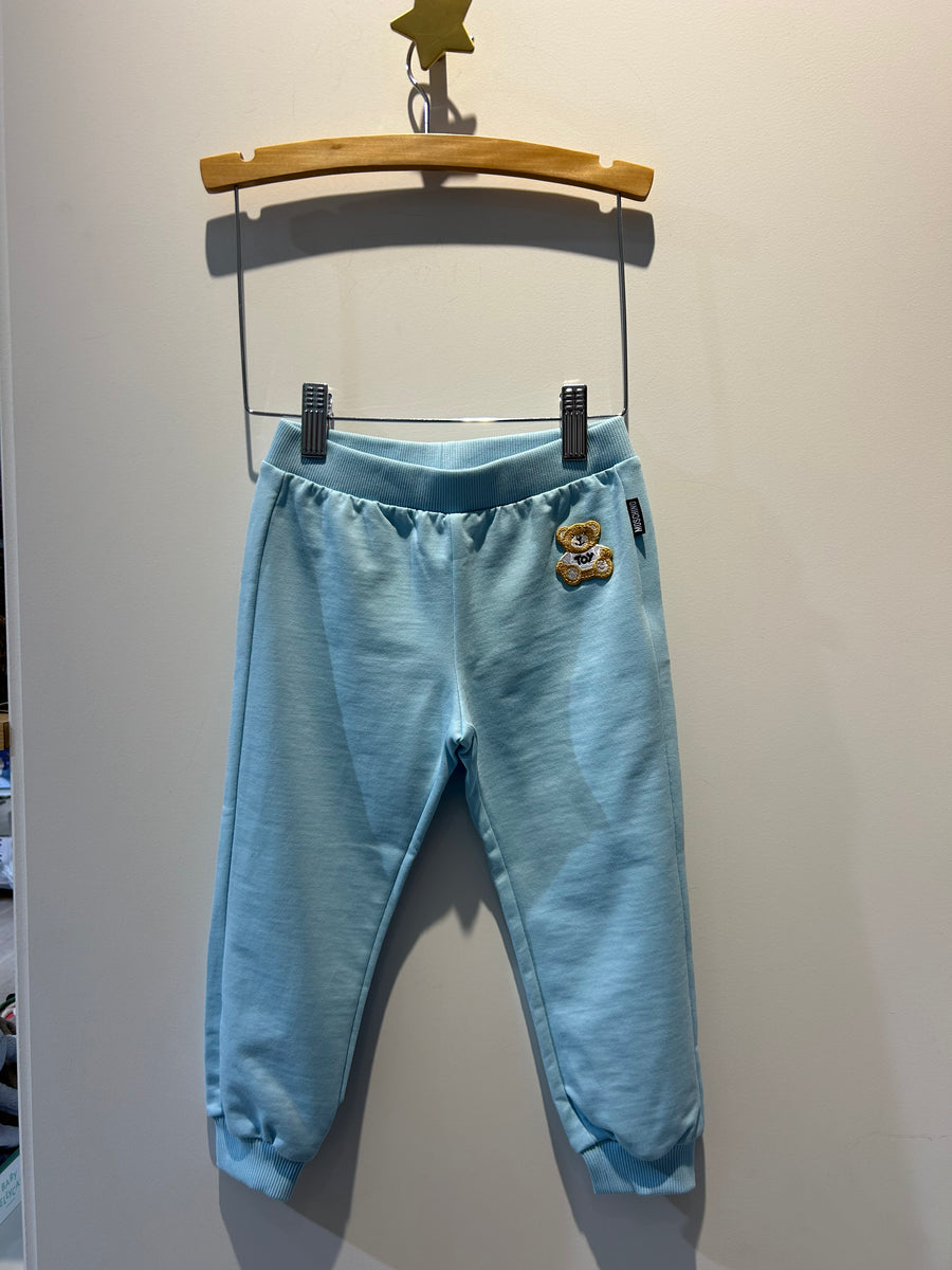 Moschino Baby Zip Up Bear Hooded Sweat Set with Bear Patch