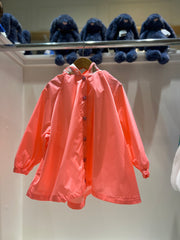 Billieblush Girls Coral Pink Raincoat with Printed Hood