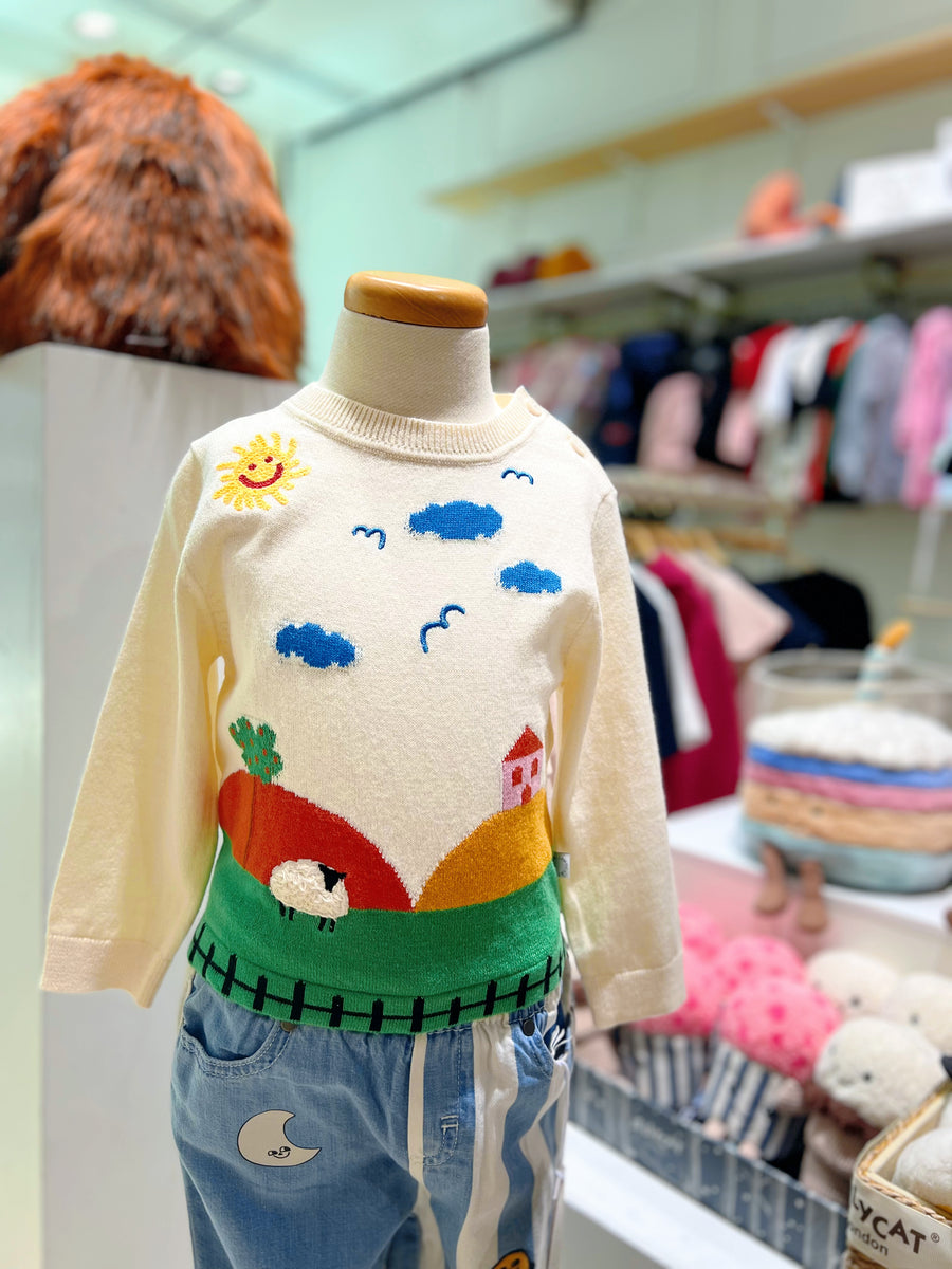 Stella McCartney Baby Farmyard Graphic Knitted Jumper