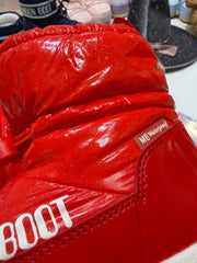 Moon Boot JUNIOR PARK TUBE MID GLITTER RED BOOTS