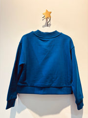 The  Marc Jacobs Girls Navy Logo-Print Sweatshirt