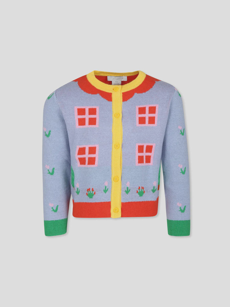 Stella McCartney Girls Light Blue Cardigan