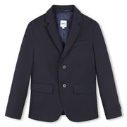 Boss Boys Navy Blue Twill Suit