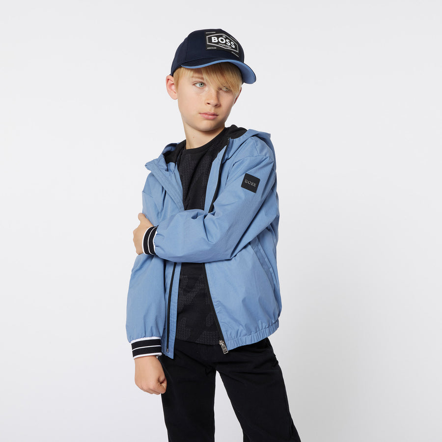 Boss Boys Blue Windbreaker Jacket