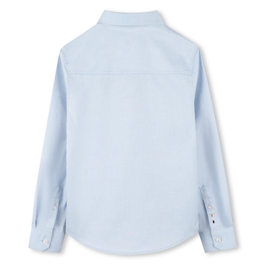 Boss Boys Blue Oxford Cotton Shirt