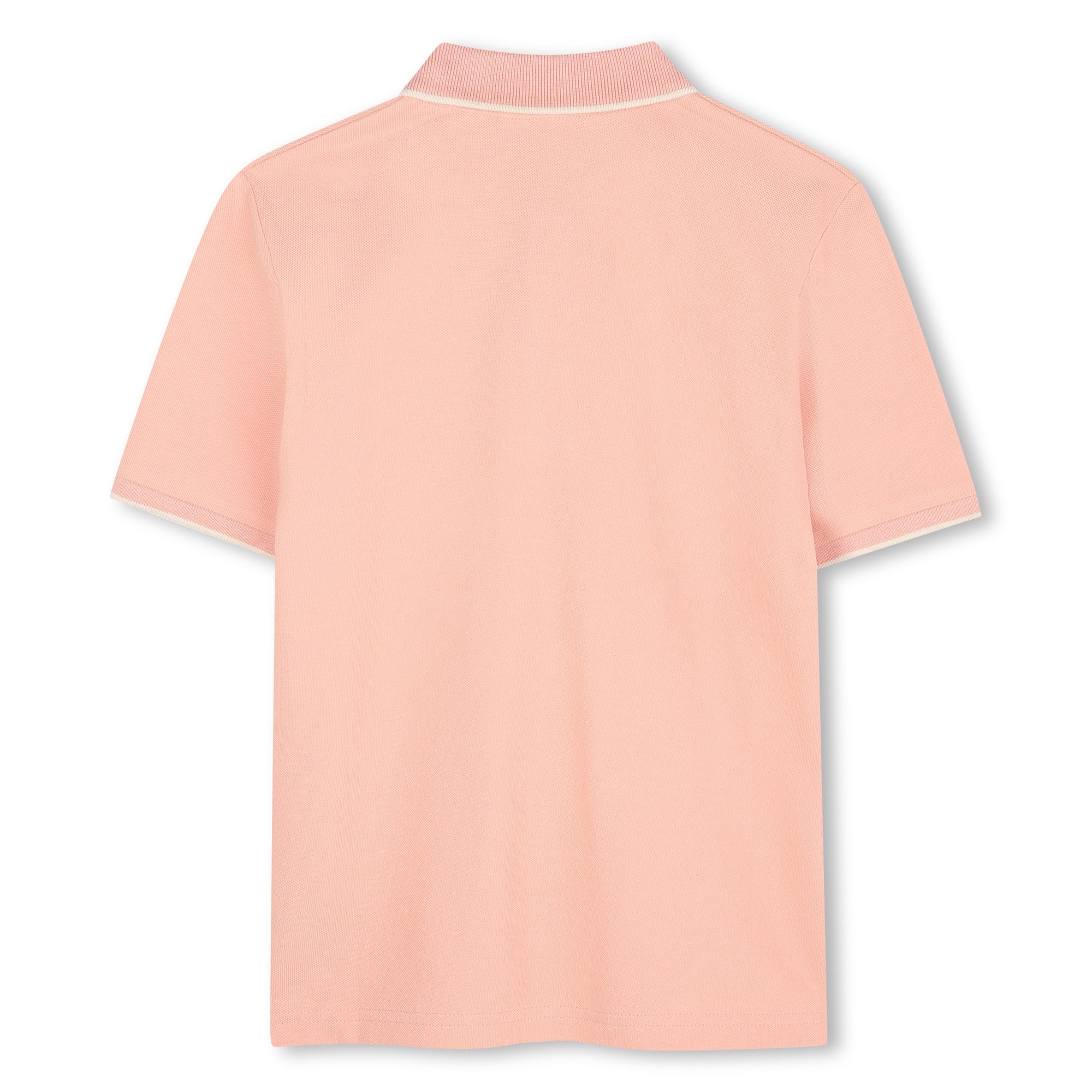 Boss Boys Blossom Pink SS Solid Color Polo