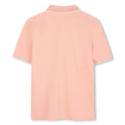 Boss Boys Blossom Pink SS Solid Color Polo