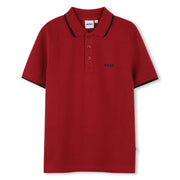 Boss Dark Red SS Solid Color Polo