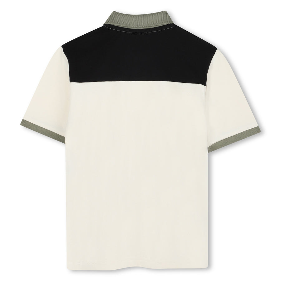 Boss Boys Sand Colorblock SS Polo
