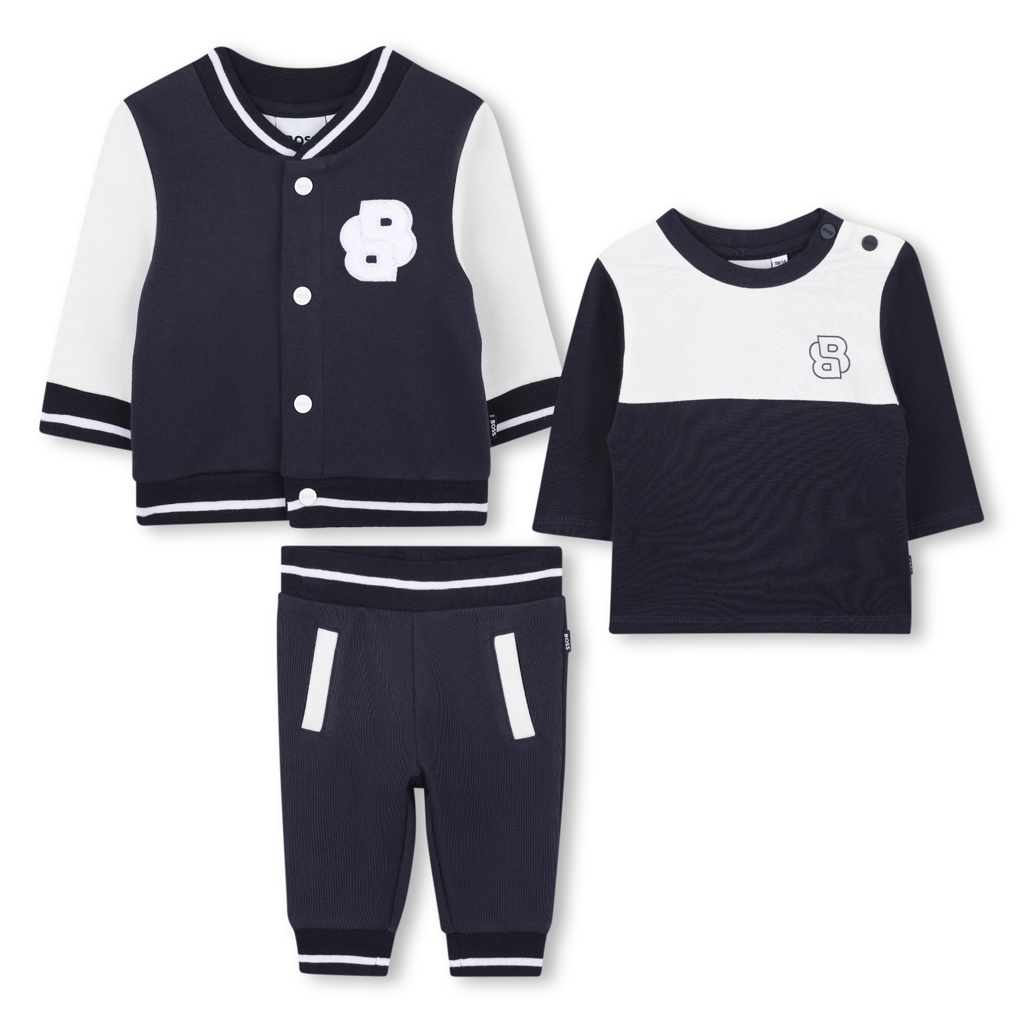 Boss Baby Boys Navy Blue 3pc Tracksuit set