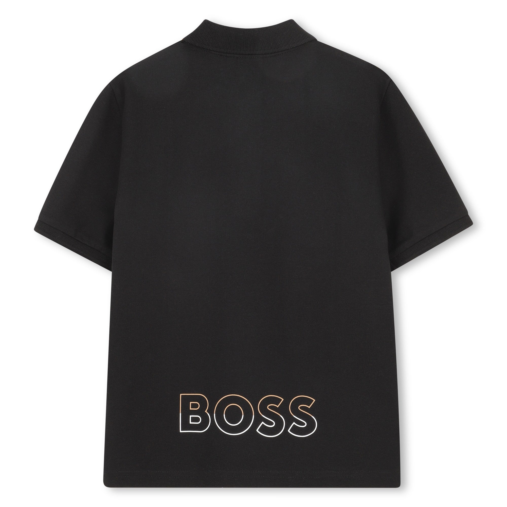 Boss Cotton Pique Polo with Logo on Back