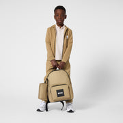 Boss Boys Beige Canvas Backpack & Pencil Case (38cm)