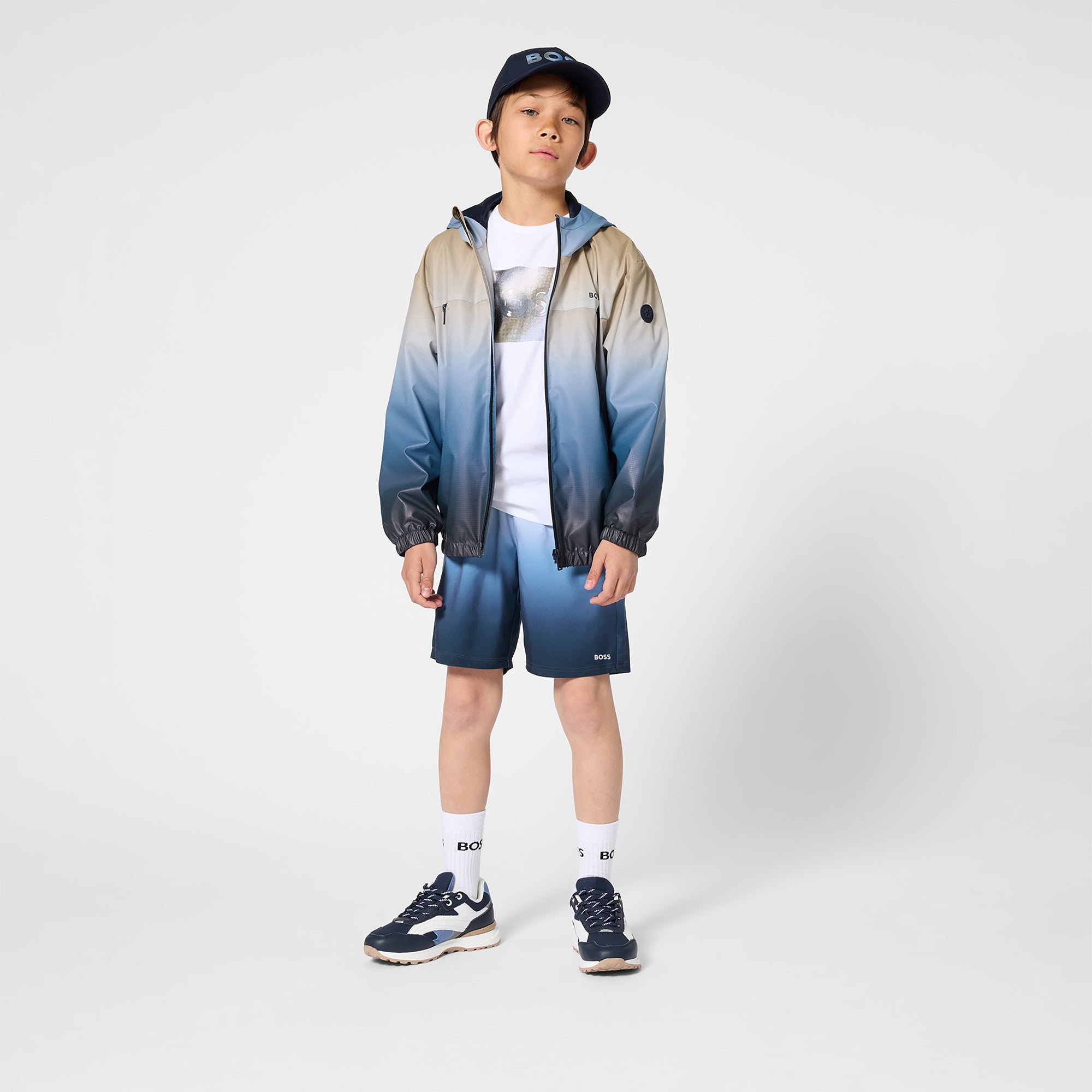Boss Baby Boys Blue Ombré Swim Shorts