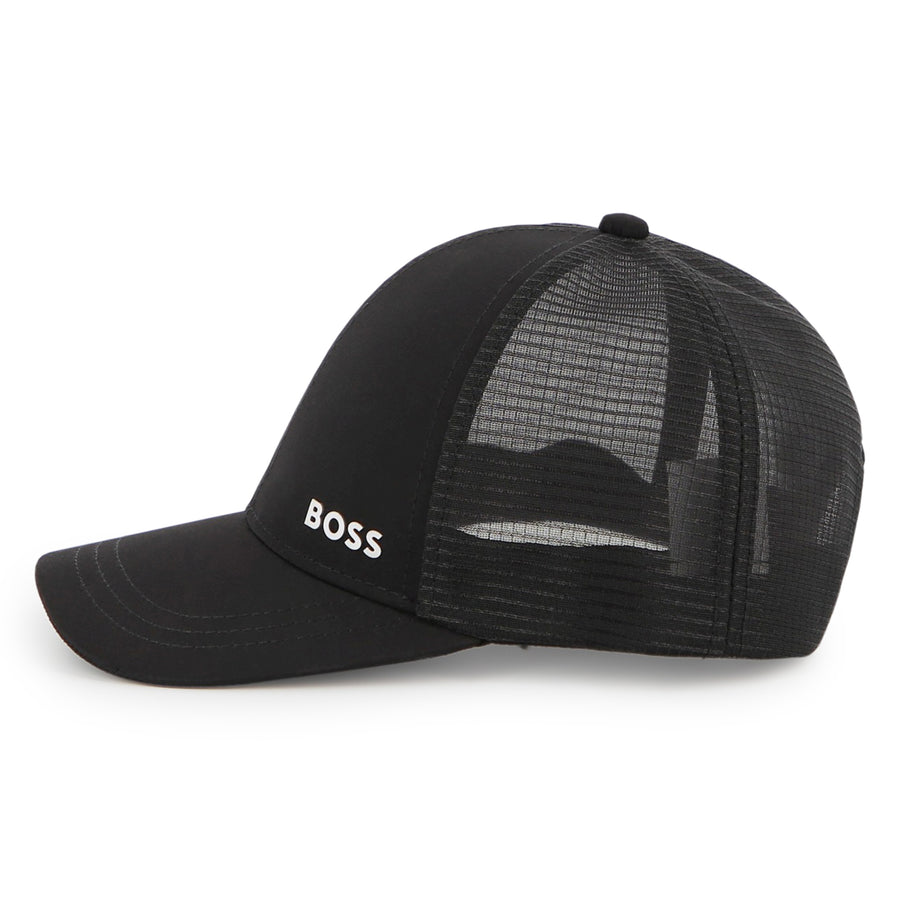Boss Boys Logo Black Cap