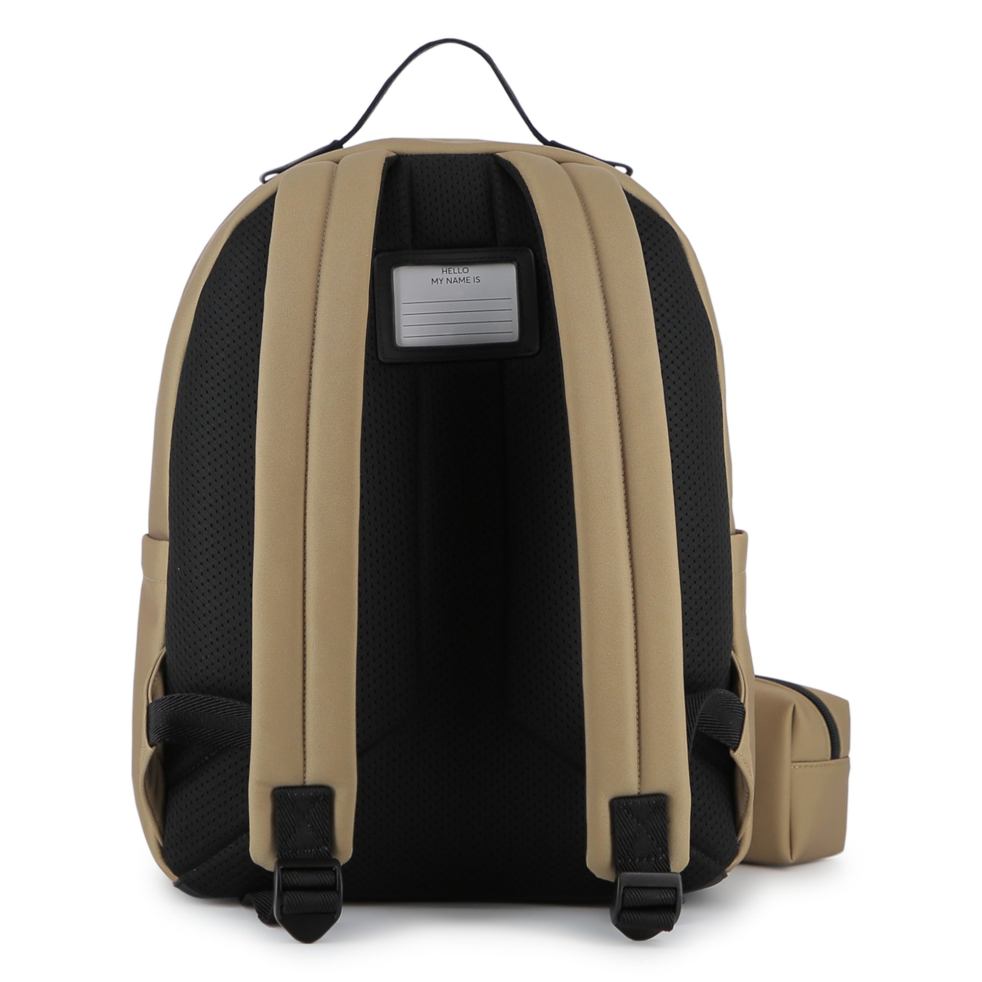 Boss Boys Beige Canvas Backpack & Pencil Case (38cm)