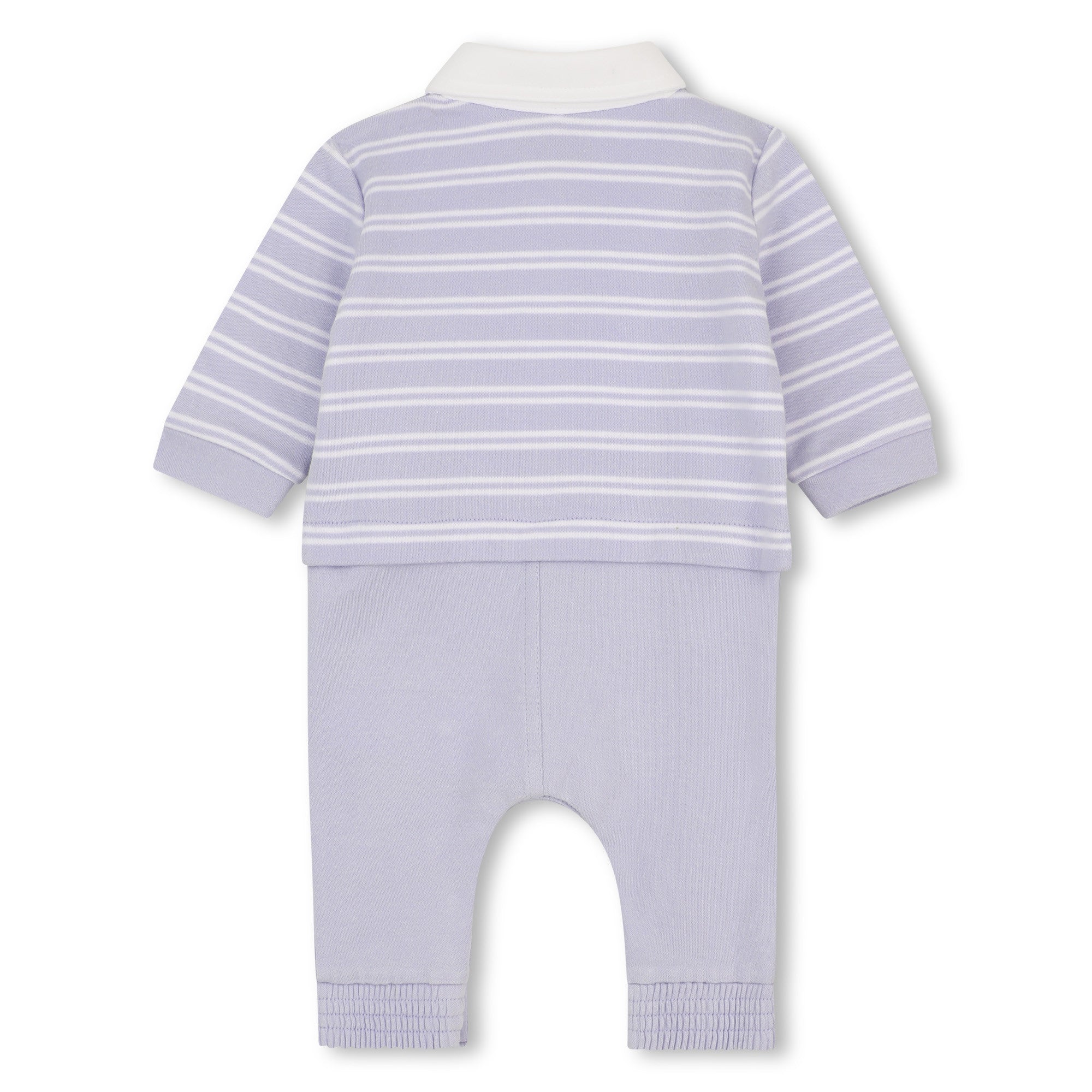 Boss Striped 2in1 Coverall with Polo Collar Gift Box Set
