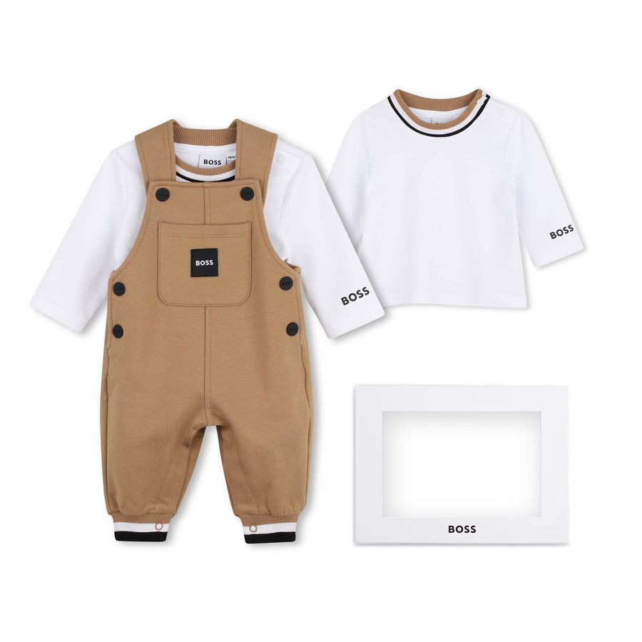 Boss Baby Overalls and LS Tee with Logo Gift Box Set