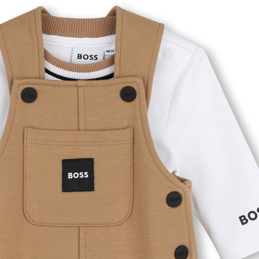 Boss Baby Overalls and LS Tee with Logo Gift Box Set