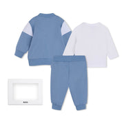 Boss Baby Ashleigh Blue 3pc Cardigan Tee and Trousers Gift Box Set