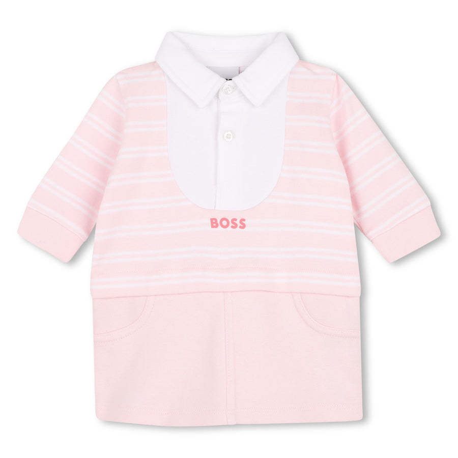 Boss Baby Girl 2in1 Striped polo Dress