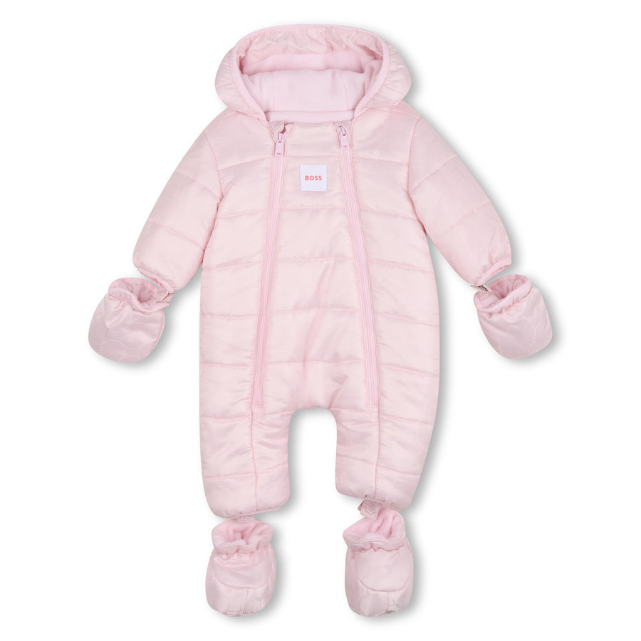 Boss Baby Girl Snowsuit with Detachable Hands and Feet