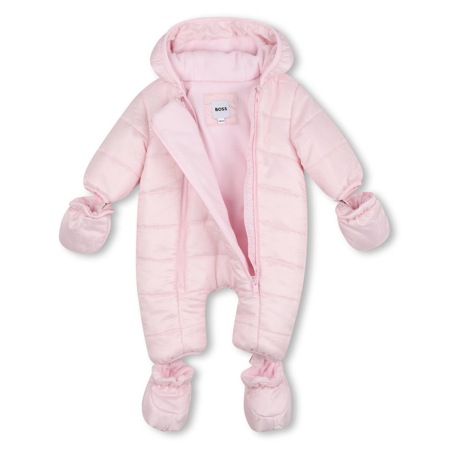 Boss Baby Girl Snowsuit with Detachable Hands and Feet