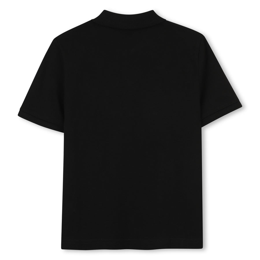 Boss Pique Polo with Stipe Across with Double B