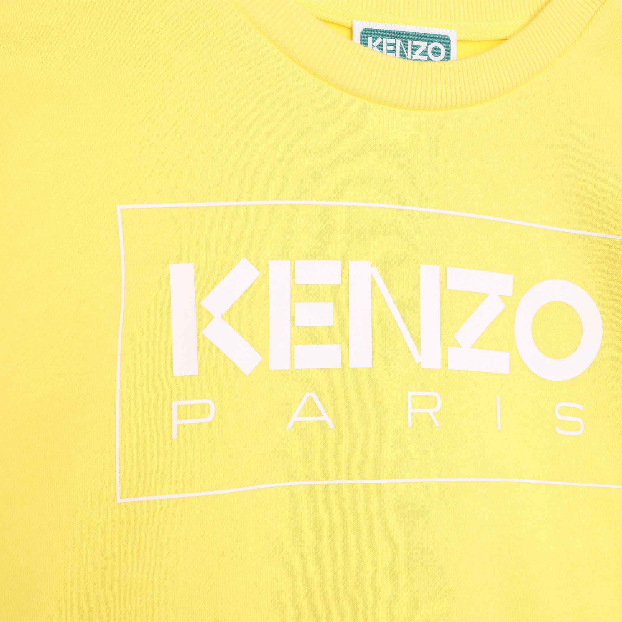 Kenzo Yellow Sweatshirt with Logo