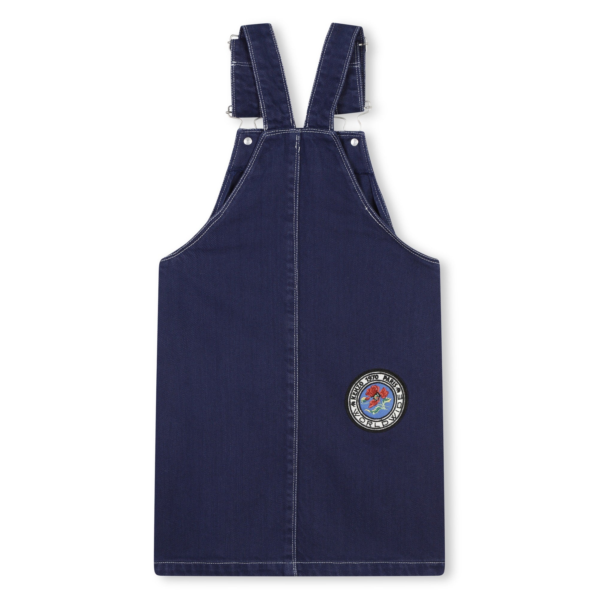 【送料&関税込】Kenzo Cotton Dungarees Kenzo Girls Navy Blue Cotton Dungaree Dress – Enfance Baby