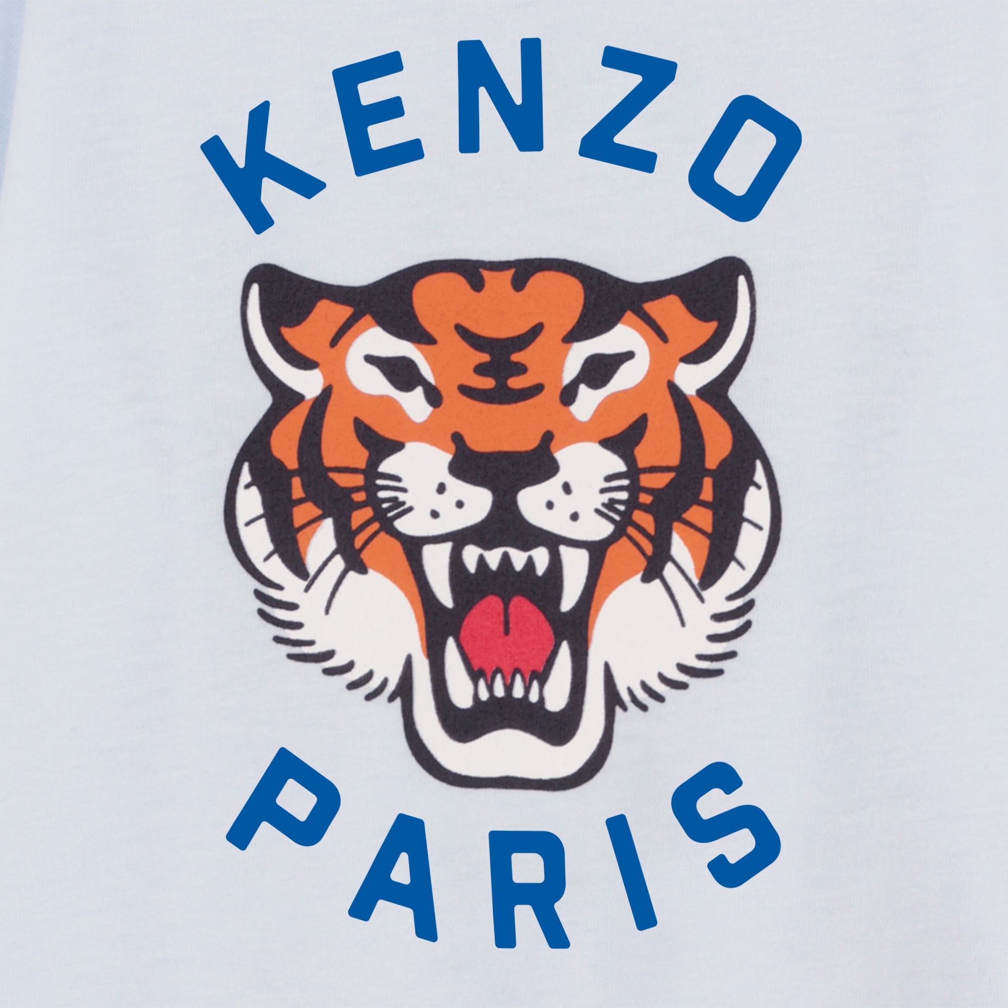 Kenzo Baby Pale Blue Tiger Tshrit with Snaps