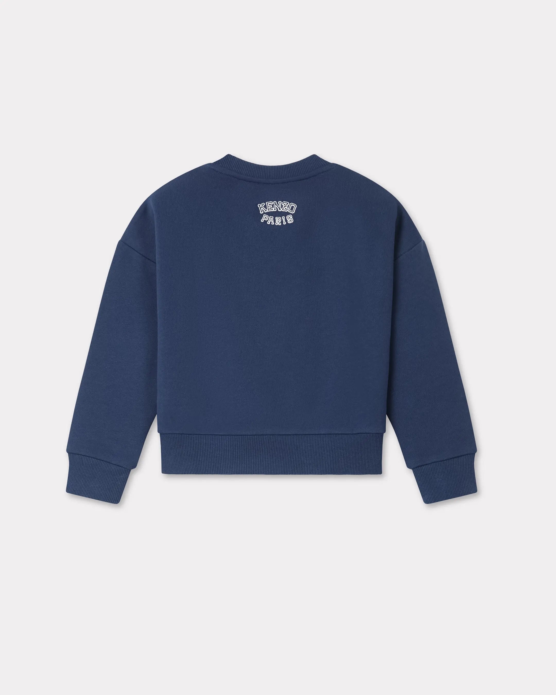 Kenzo Tiger Navy Embroidered Cotton Sweatshirt Enfance Baby Kids