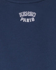 Kenzo Tiger Navy Embroidered  Cotton Sweatshirt