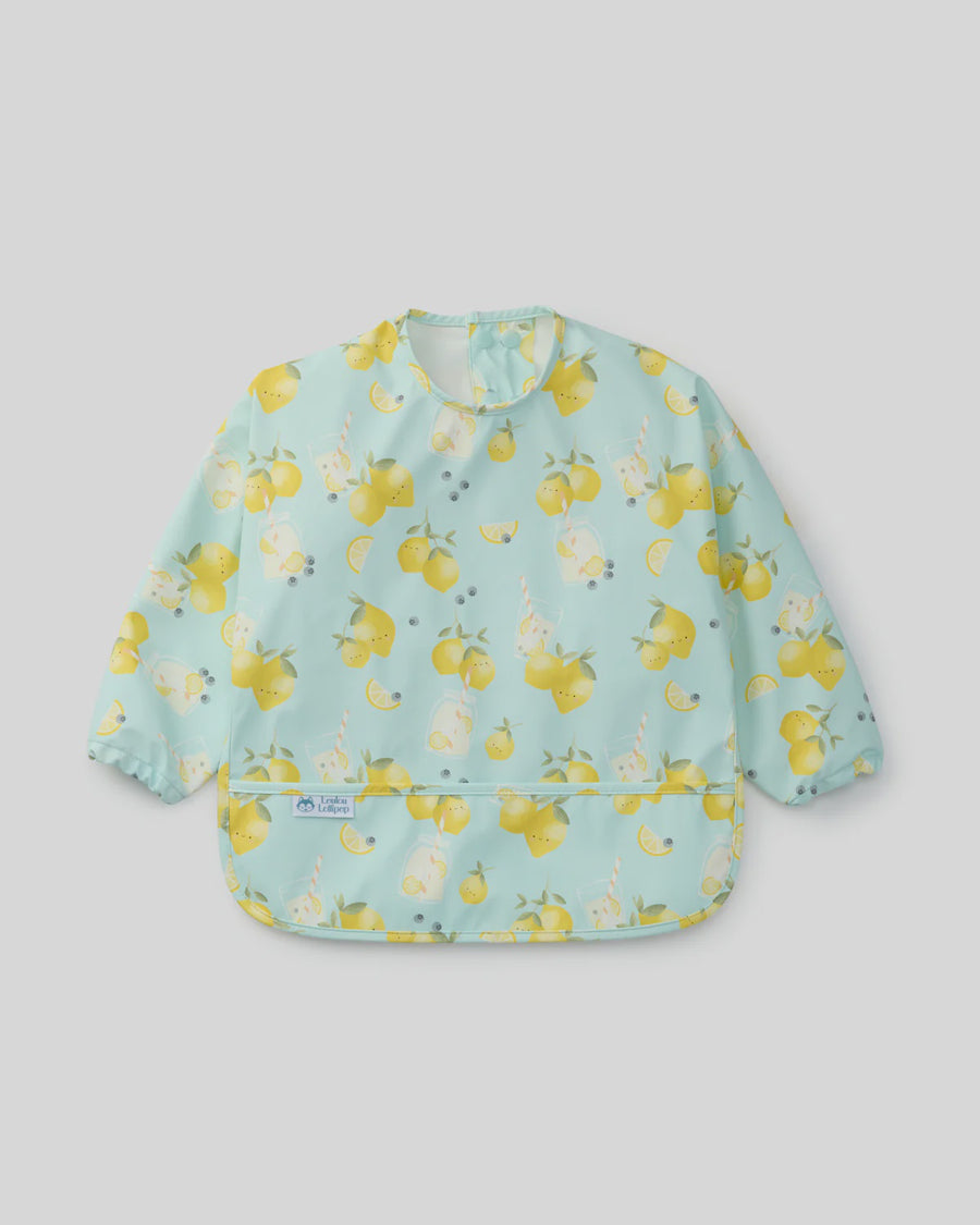 Loulou Lollipop Long Sleeve Bib - Lemon Squeezy