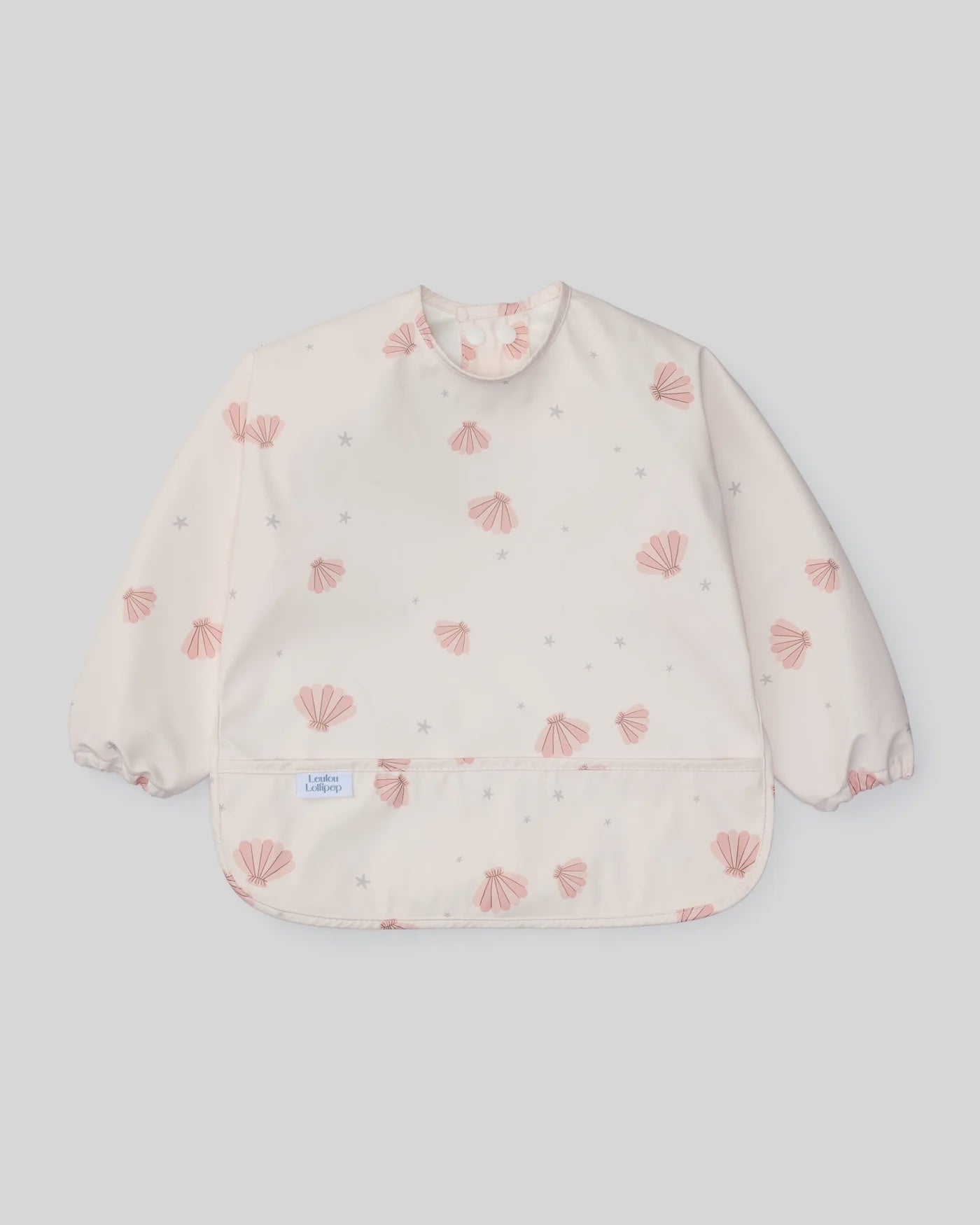 Loulou Lollipop Long Sleeve Bib Seashells