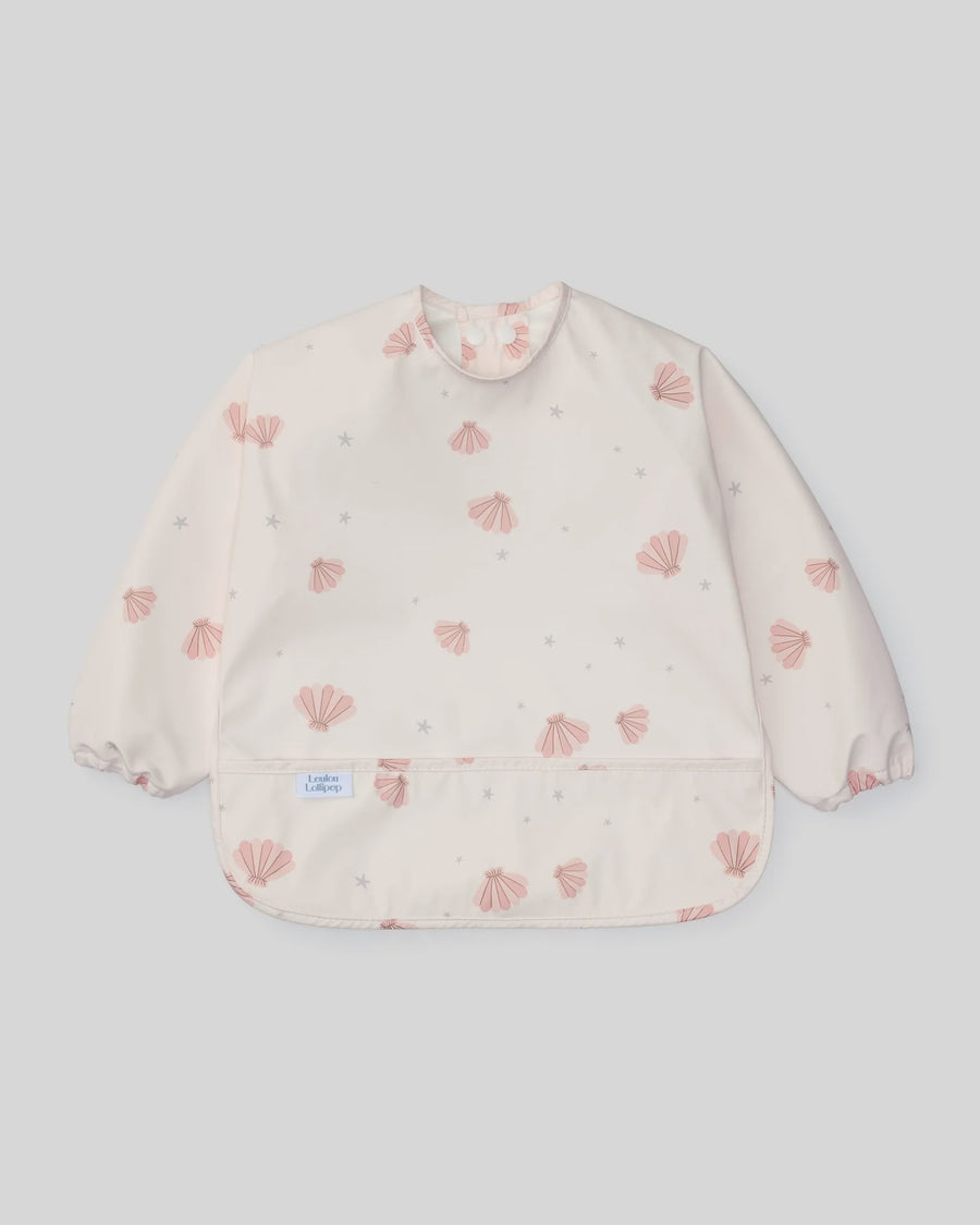 Loulou Lollipop Long Sleeve Bib Seashells